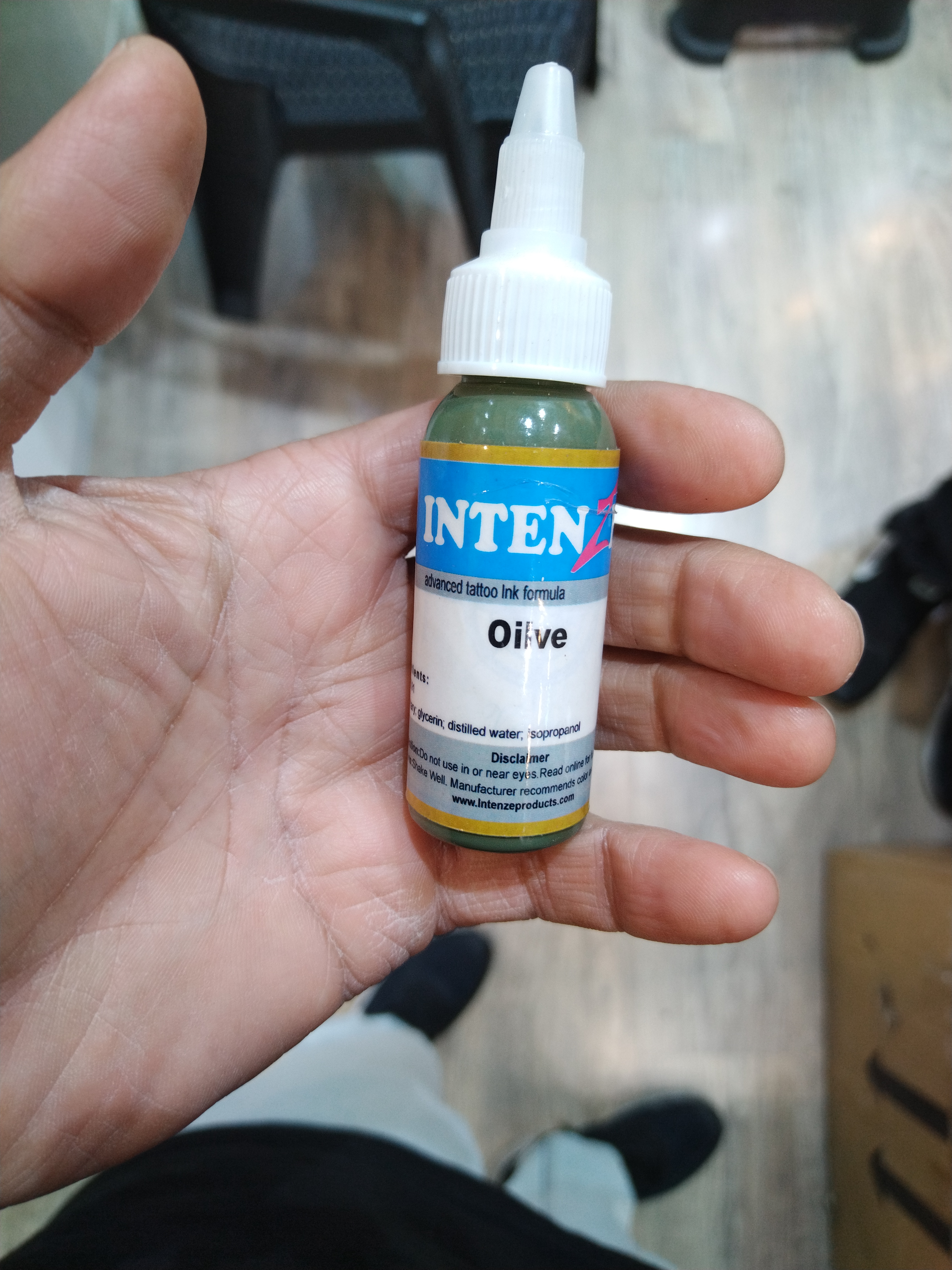 رنگ تمرین تاتو 30 میل زیتونی اولیو